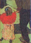 Edouard Vuillard Enfant avec Echarpe Rouge Norge oil painting reproduction